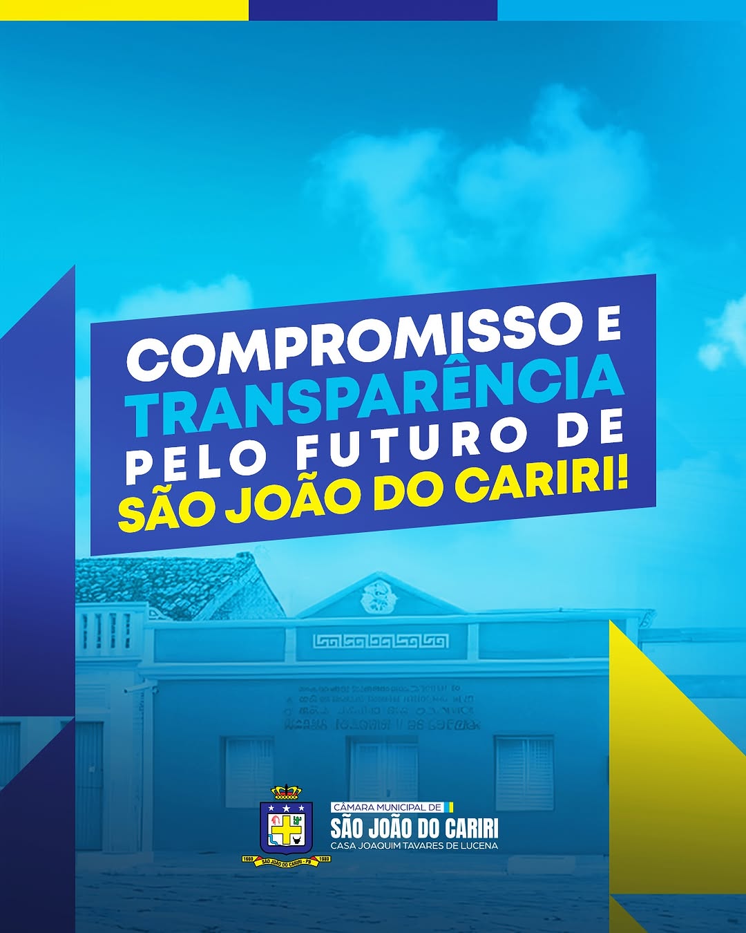 Compromisso e transparência pelo futuro de São João do Cariri! 🤝✨