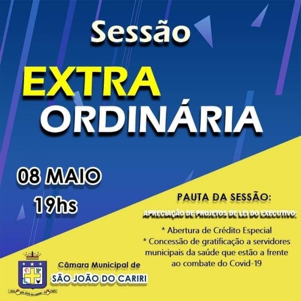 CONVOCAÇÃO - SESSÃO EXTRAORDINÁRIA
