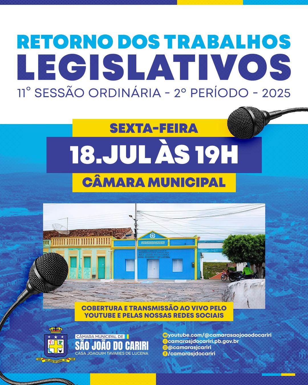 🏛️ RETORNO DOS TRABALHOS LEGISLATIVOS!
