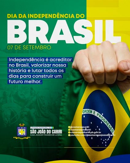 07 de Setembro – Dia da Independência do Brasil