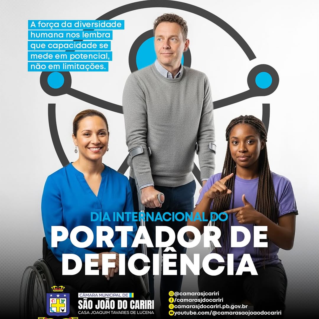 São João do Cariri reforça inclusão no Dia Internacional da Pessoa com Deficiência