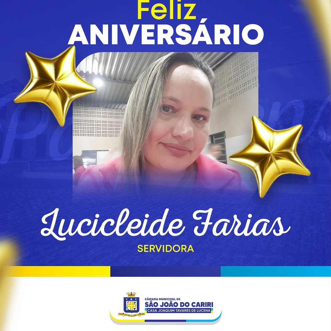 Câmara Parabeniza Lucicleide Farias por Aniversário e Dedicação ao Município