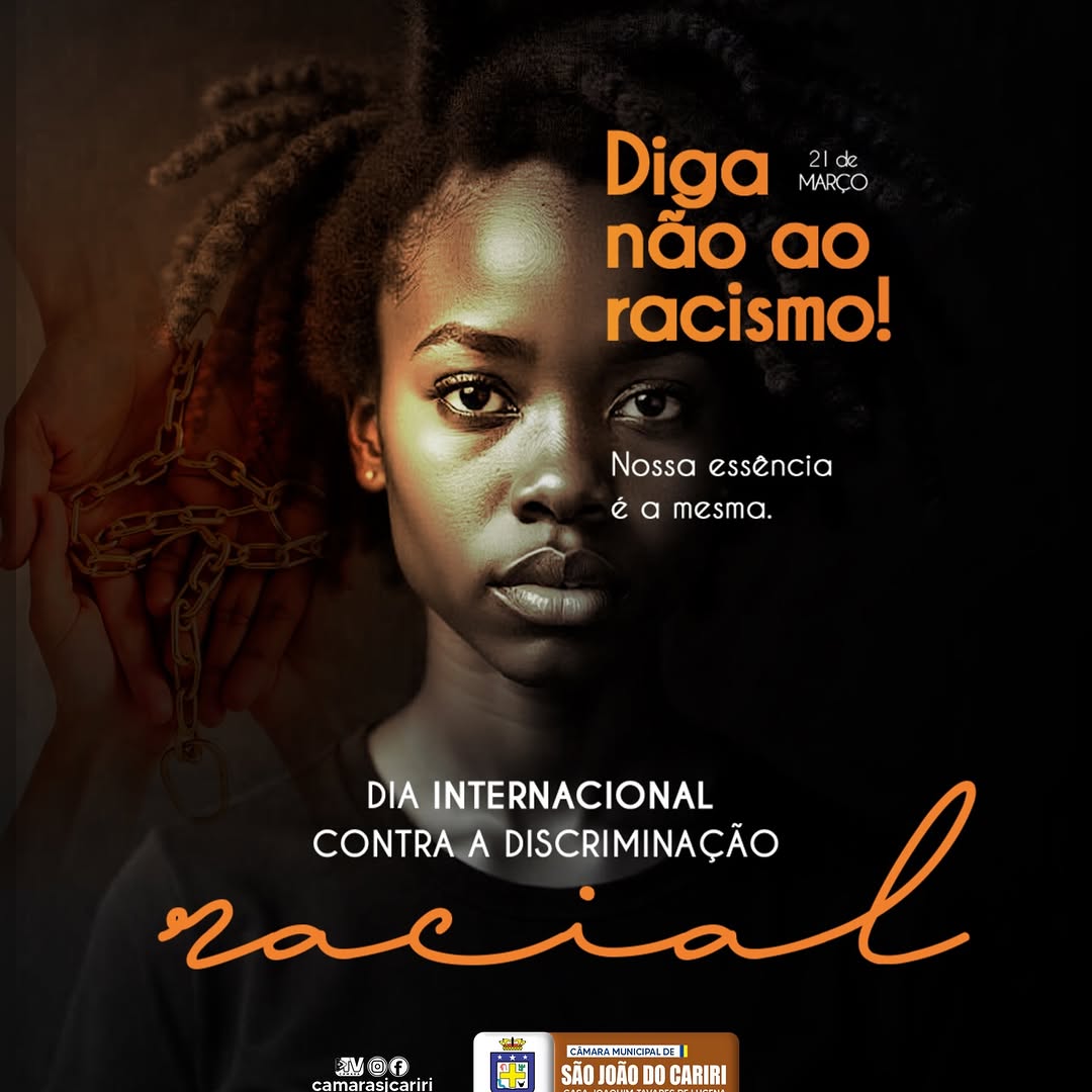Câmara de São João do Cariri reforça luta contra discriminação racial