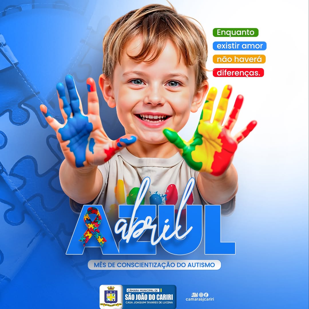 Câmara de São João do Cariri adere ao Abril Azul e reafirma compromisso com inclusão
