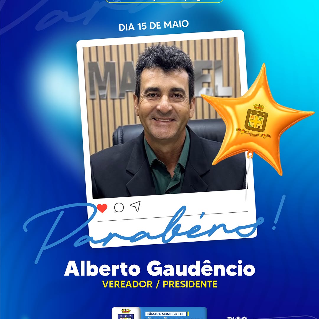 Legislativo de São João do Cariri celebra aniversário do Presidente Alberto Gaudêncio