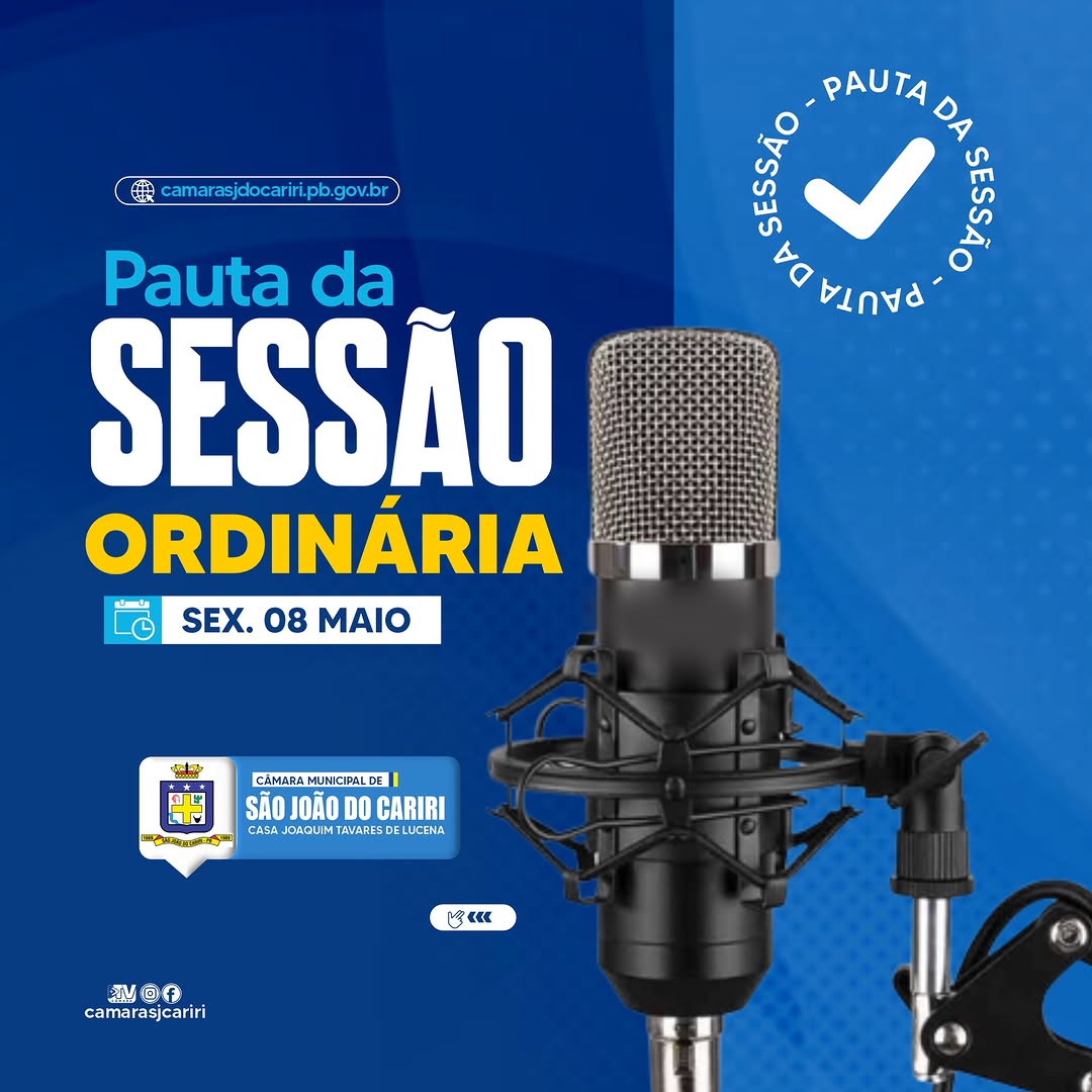 São João do Cariri: Câmara aprova pautas para o desenvolvimento e bem-estar