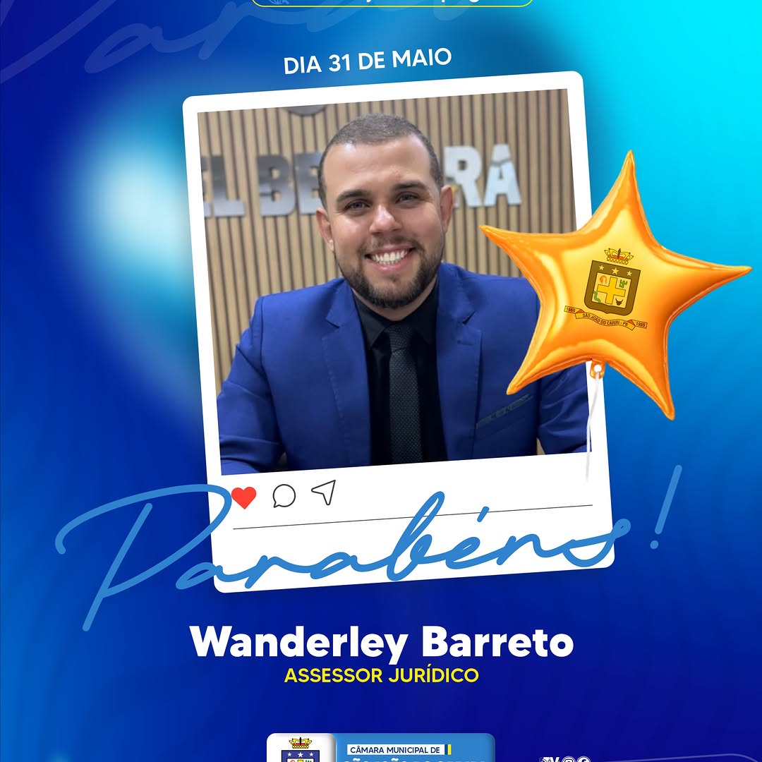 Assessor Jurídico Wanderley Barreto é Homenageado pela Câmara de São João do Cariri